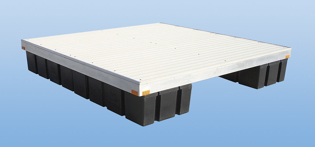 8'X8' Swim Platform Aluminum-White