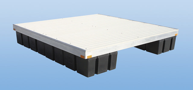 8'X8' Swim Platform Aluminum-White