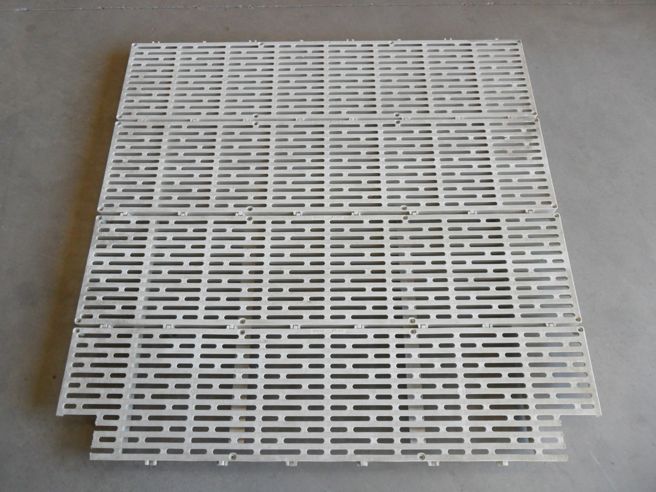 Vers-A-Dock Decking With Cut Out Holes-Thruflow White
