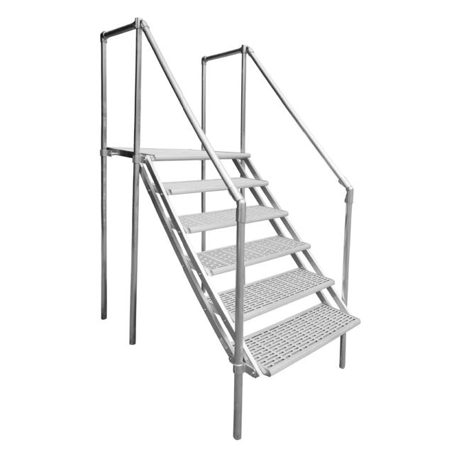 5' Adjustable Steps-White (5' To 7-1/2')