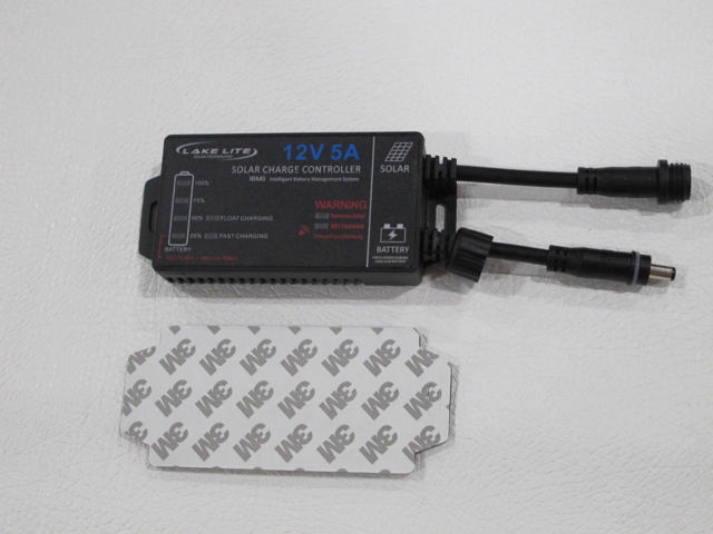 Replacement Regulator For Lake Lite 12 Volt Only Solar Panel (Round Plug)