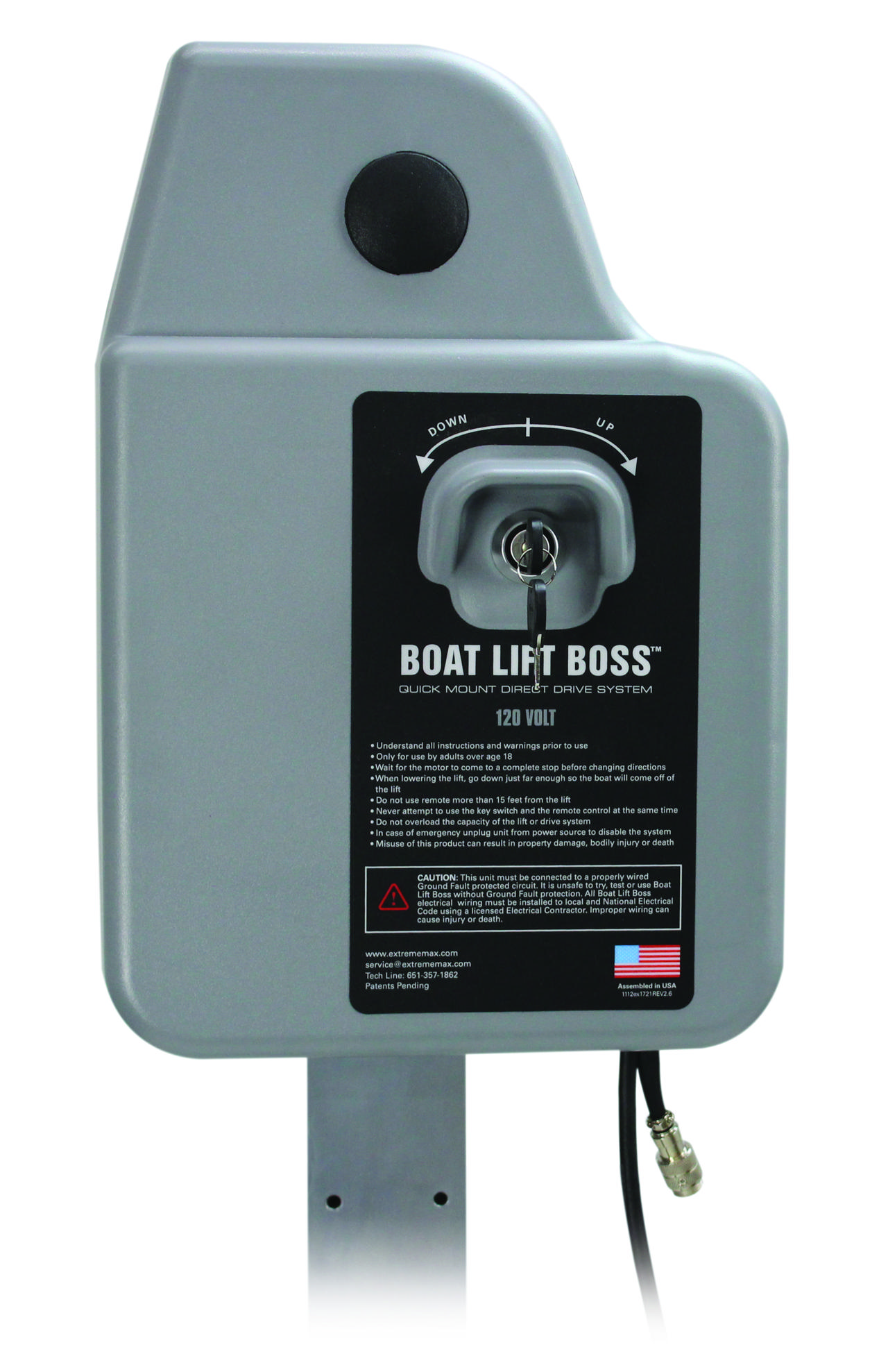110V-Lift Boss Turn Key (Includes Hewitt Kit)